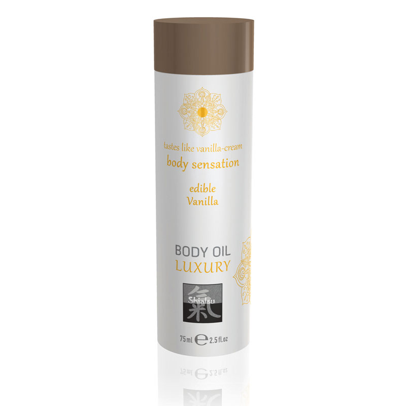 Shiatsu Edible Body Oil Luxury 75ml - Vanilla